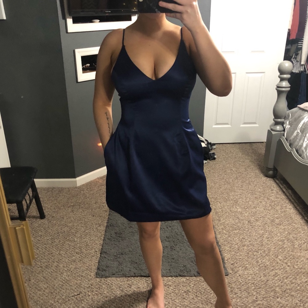 Navy blue dress
